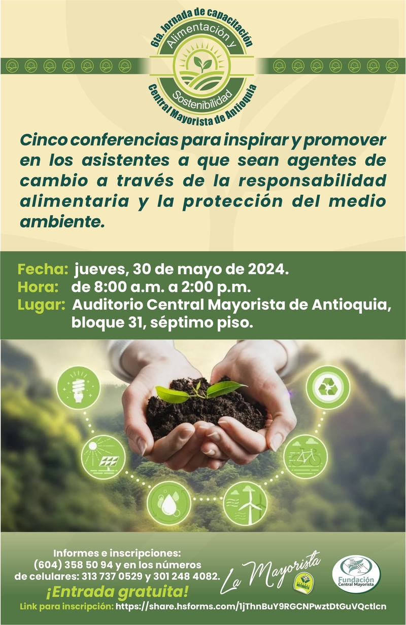6ta Jornada de capacitación Alimentación y Sostenibilidad Central Mayorista de Antioquia