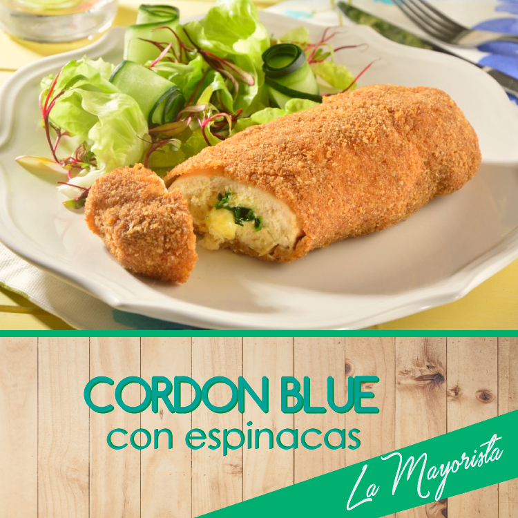 Cordon blue con espinaca